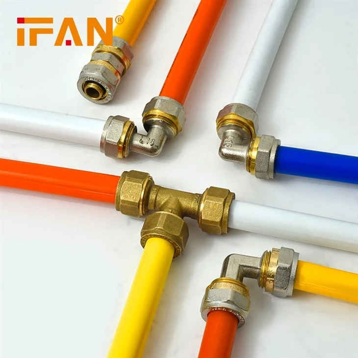 IFAN PEX Brass Color Socket Compression Fitting